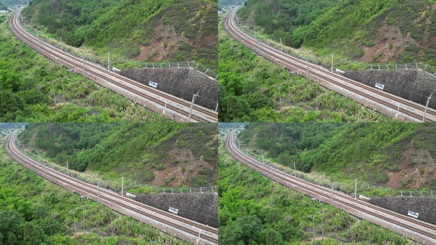 山林铁路交通轨道京九铁路