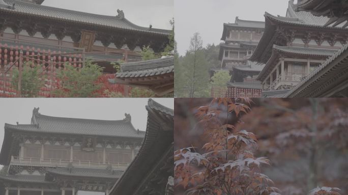 雨中的径山寺 原片未调色