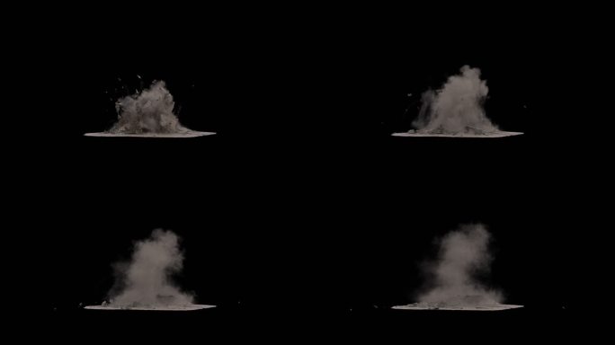 陨石流星撞击地面爆炸效果11