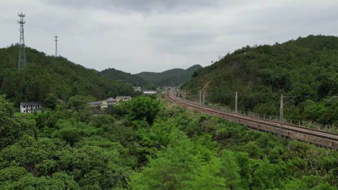 山林铁路交通轨道京九铁路