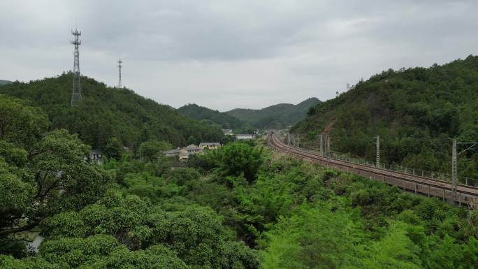 山林铁路交通轨道京九铁路