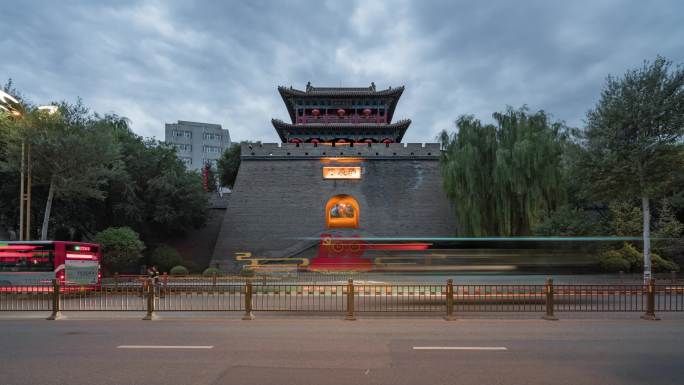 西宁城市风光延时