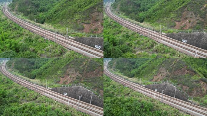 山林铁路交通轨道京九铁路