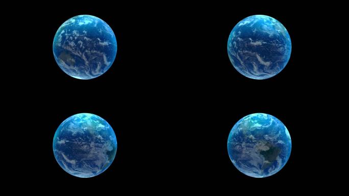 旋转地球-带alpha通道（从右往左转）