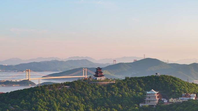 舟山市岱山县蓬莱公园航拍