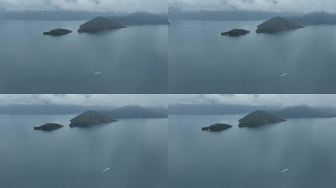 雨中泸沽湖