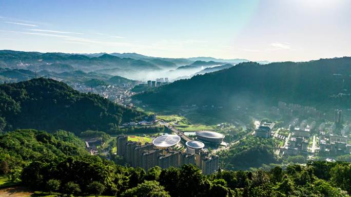 五峰县城（前景拍摄）