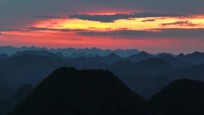 禅意水墨日落风光