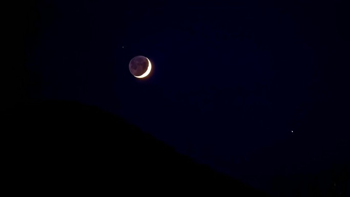 月亮月球黑夜夜晚