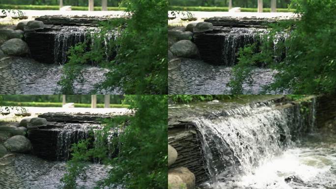 夏天小溪流水