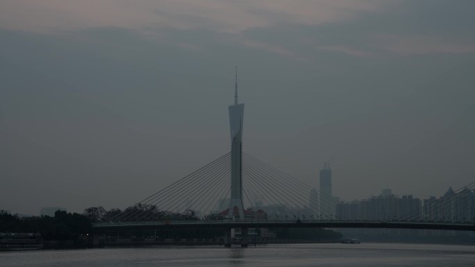【4K】海印桥与广州塔日出延时