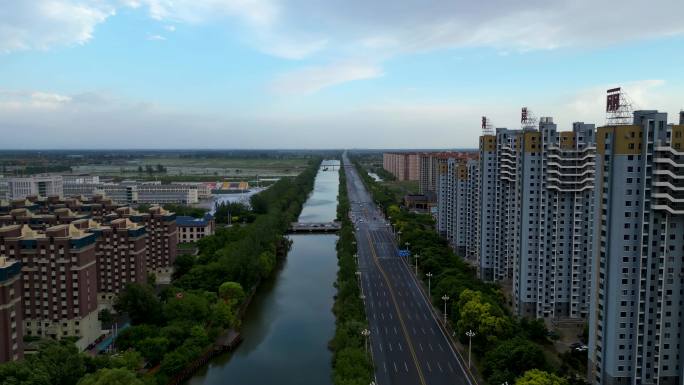 盘锦市 大洼区 向海大道 东湖公园 航拍