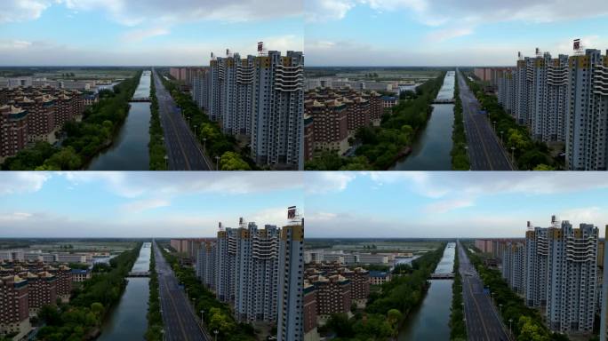 盘锦市 大洼区 向海大道 东湖公园 航拍