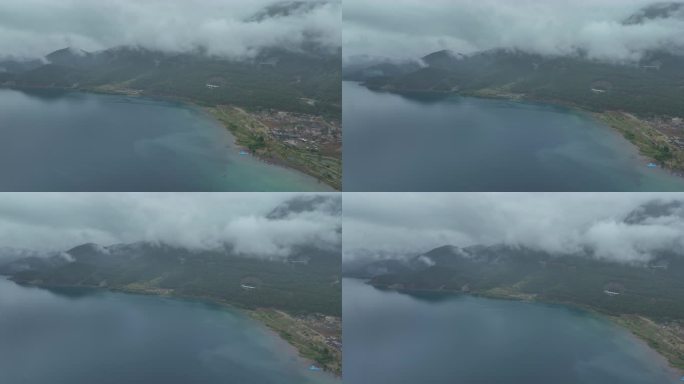 雨中泸沽湖