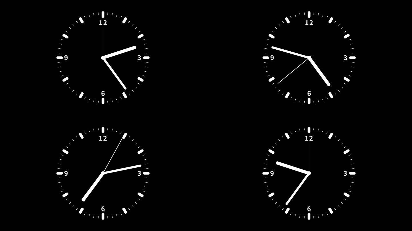 钟表转动-alpha通道（12h）
