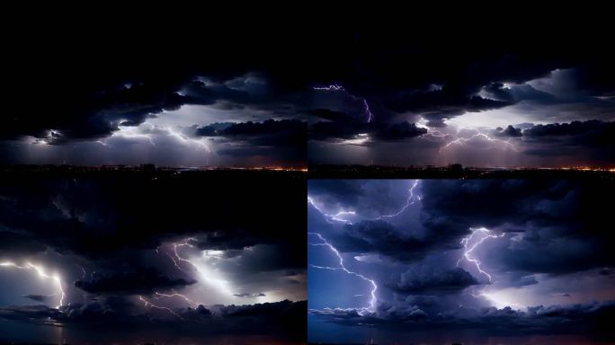 【HD天空】夜晚天空阴云密夜乌云阴天31