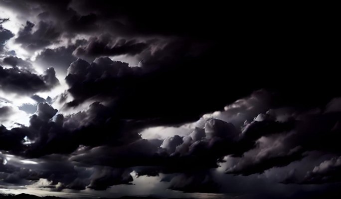 【HD天空】夜晚天空阴云深夜乌云阴天44