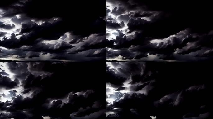 【HD天空】夜晚天空阴云深夜乌云阴天44