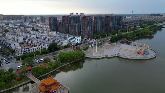 盘锦市 大洼区 向海大道 东湖公园 航拍