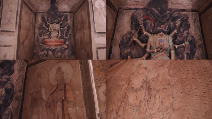 敦煌莫高窟第3窟 壁画  石窟 佛像
