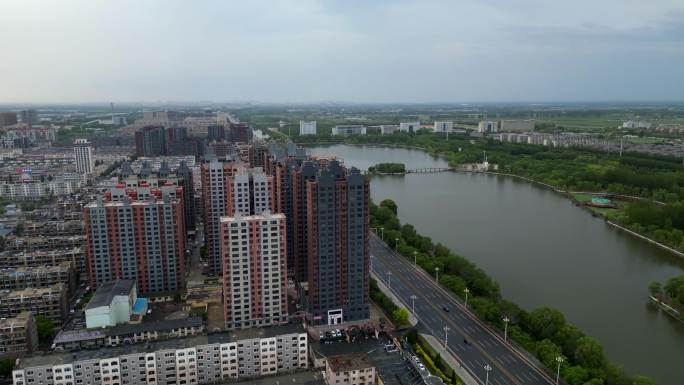 盘锦市 大洼区 向海大道 东湖公园 航拍