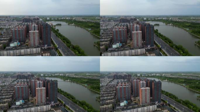 盘锦市 大洼区 向海大道 东湖公园 航拍