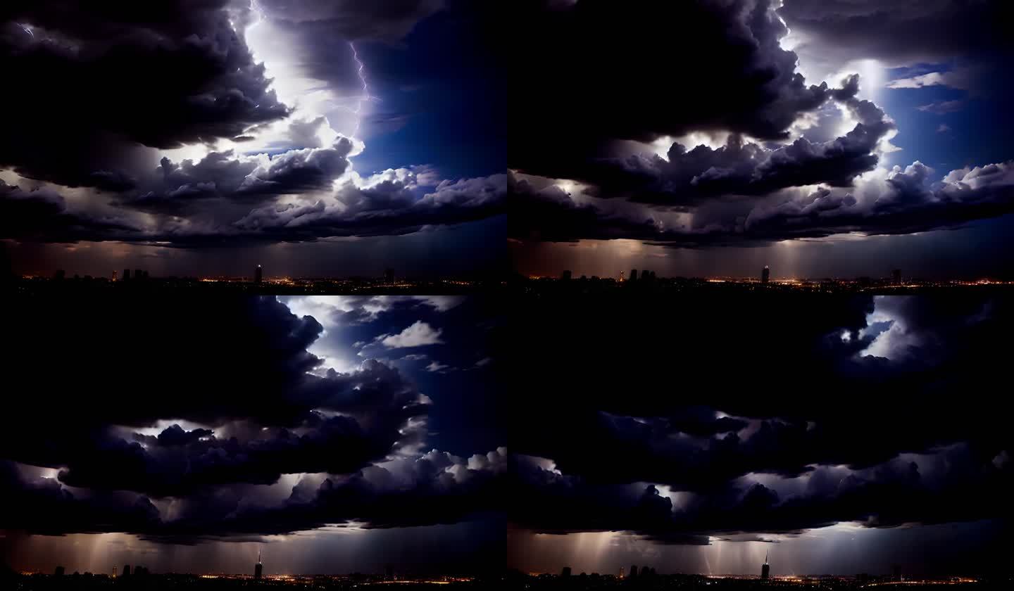 【HD天空】风暴闪电天空乌云阴天55