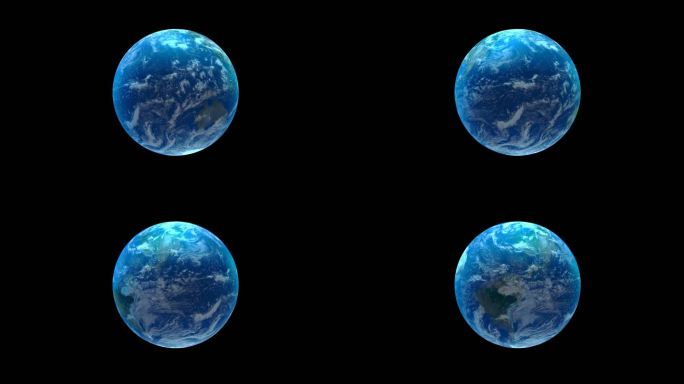 旋转地球-带alpha通道（从左往右转）