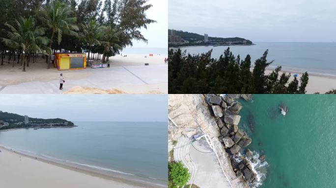 阳江海陵岛沙滩与海岩石