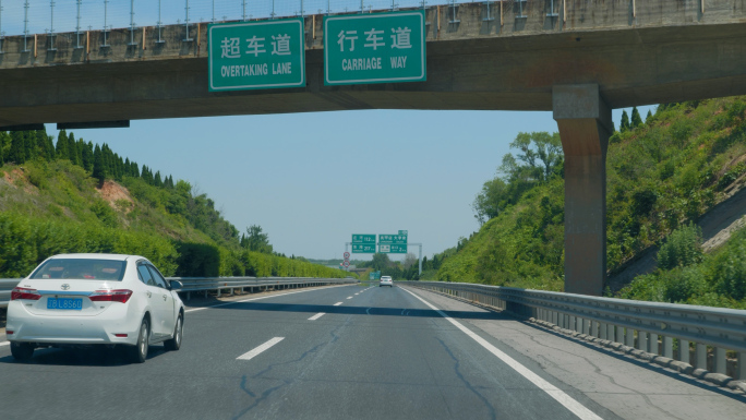 高速公路路标标志牌指示牌城市牌路上风景