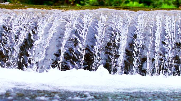 自然唯美水流小溪高速拍摄升格