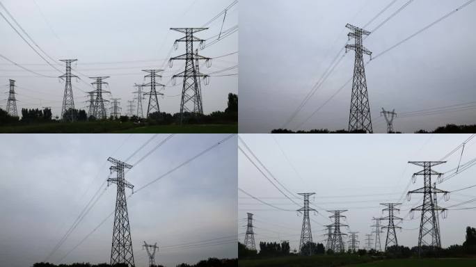 高压线中国电力电网高压电电网建设电塔电线