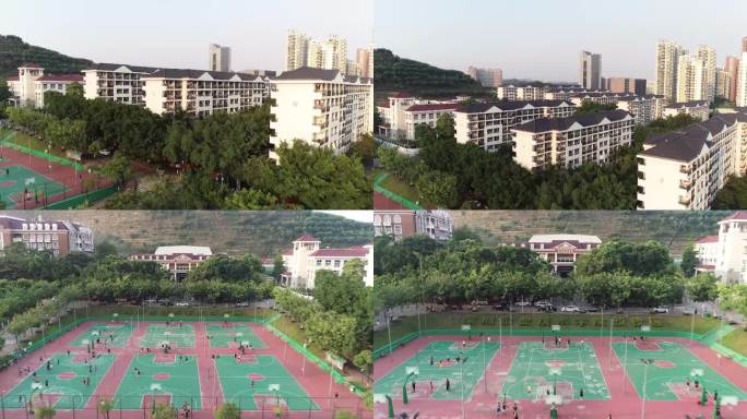 深职院 航拍 校园景观 深圳 大学 空镜