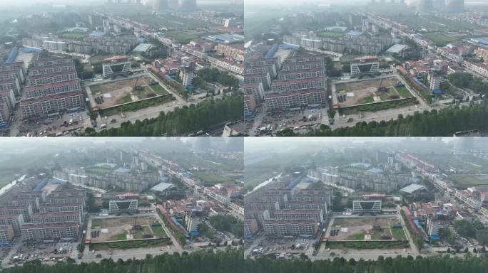 汉川经济开发区大楼4K航拍