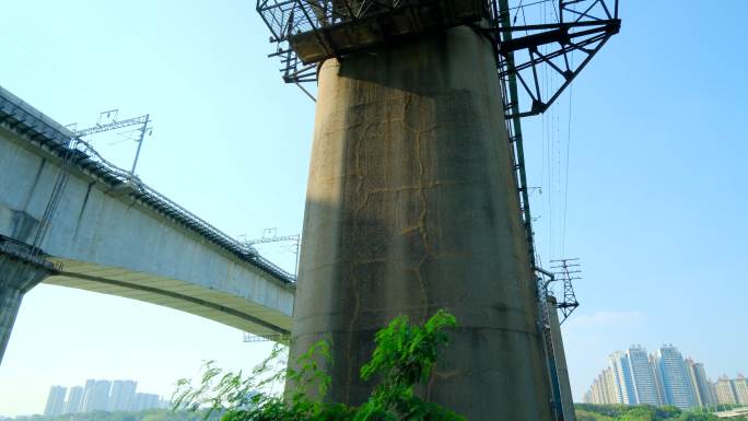 电气化铁路桥 老式铁路桥