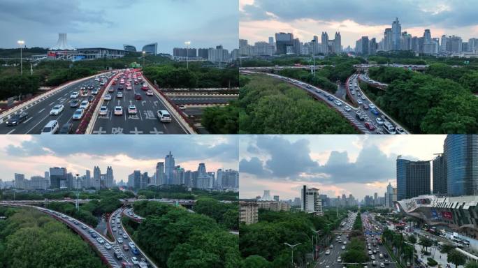 交通｜车流｜城市绿化｜道路