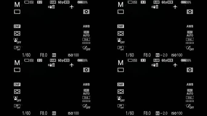 索尼微单无反相机拍摄参数界面-合成用