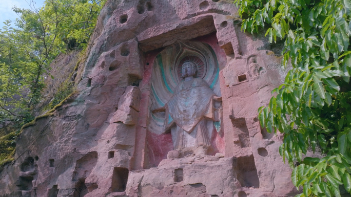 佛教石窟雕塑佛像