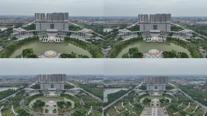 汉川市人民政府大楼4K航拍