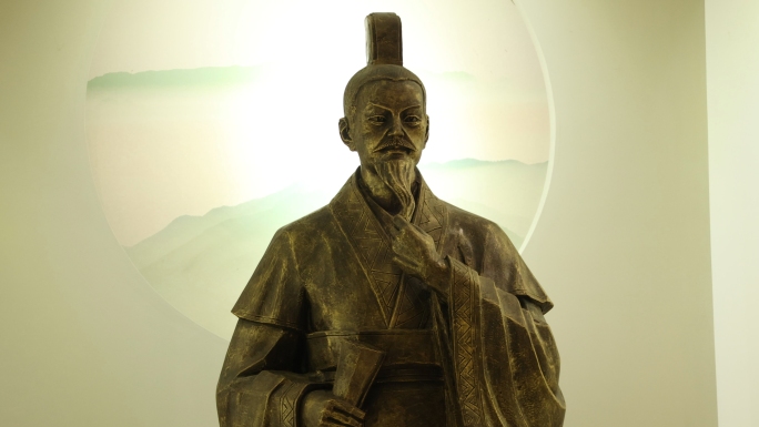 刘安雕像雕塑铜像淮南王刘安中国豆腐创始人