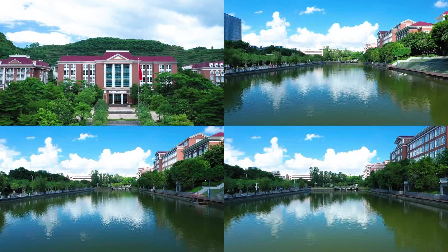 深圳职业技术学院、学校航拍、学校空境