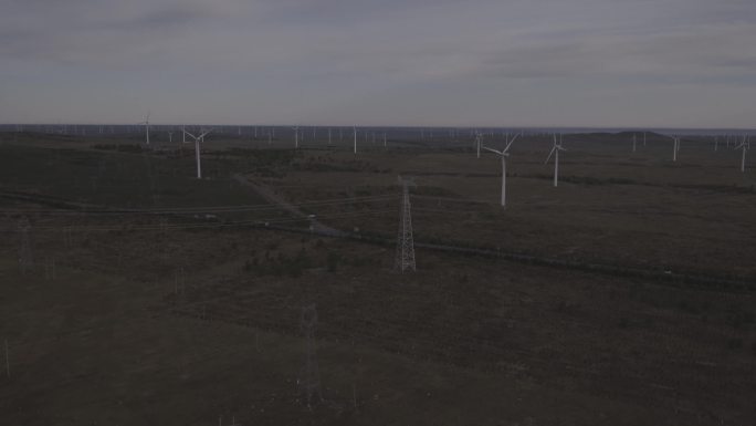 4K 风力发电 航拍 风电 电力 新能源