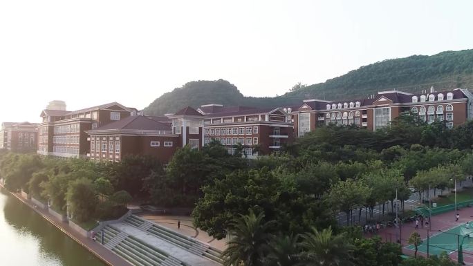 深职院 航拍 校园景观 深圳 大学 空镜