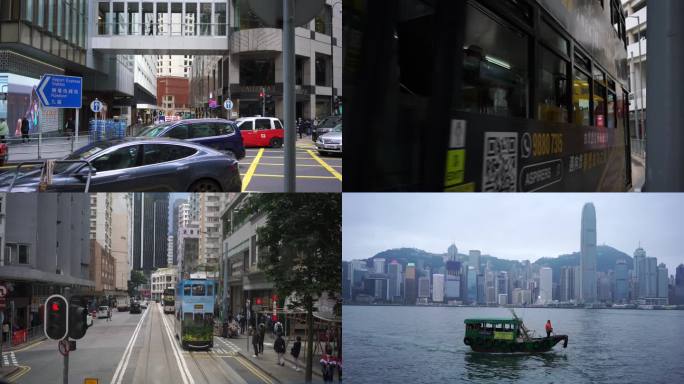 香港 4k 人文 实拍 街头 叮叮车