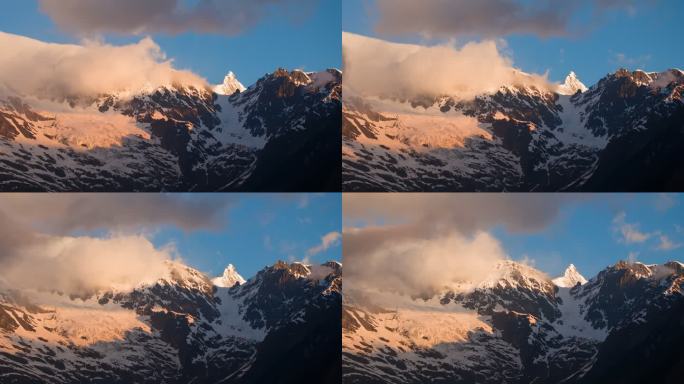 梅里雪山日照金山