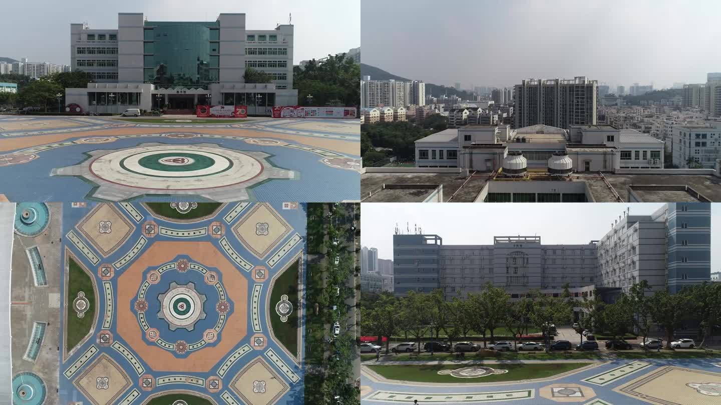 深职院 航拍 校园景观 深圳 大学 空镜