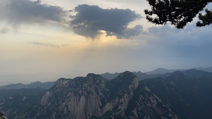 华山延时华山实拍高清素材华山旅游陕西旅游