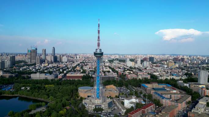 长春市 文化广场 广播电视塔 新民广场