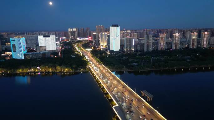 沈阳 夜景 盛京大剧院 皇朝万鑫酒店 沈