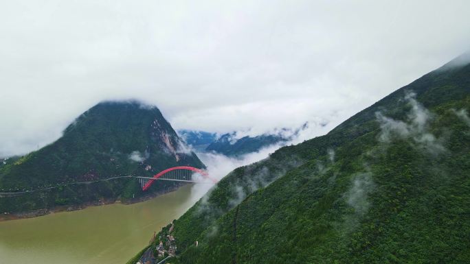 雨后巫峡云海